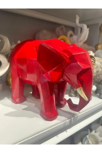 Dekoratif Kübik Fil Biblo - 16