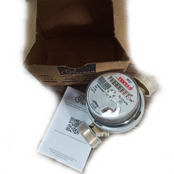KALİTE - TEKSAN Sıcak Su Saati Sayacı 3/4 - 110 mm Dn 20 - 2