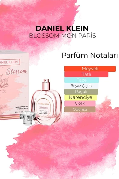 Daniel Klein DKP-2001-01 Blossom Gül Kokusu Esintili 50 ML EDP Kadın Parfüm
