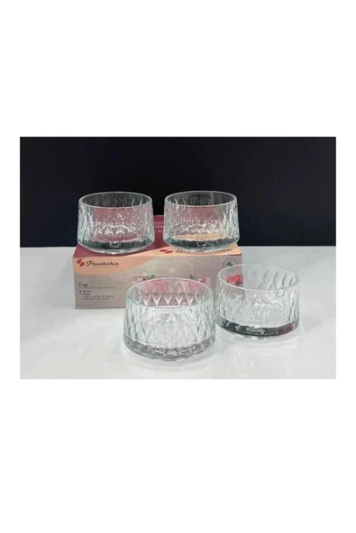 Paşabahçe leafy çok amaçlı kase çerezlik 4 lü 240 cc 530166