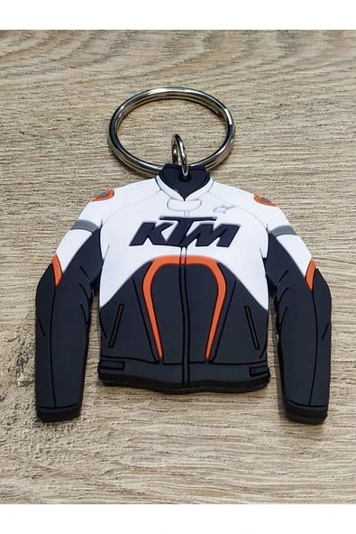 Ktm Motorcu Montu Şeklinde Anahtarlık 6x6 Cm Hediyelik Süs
