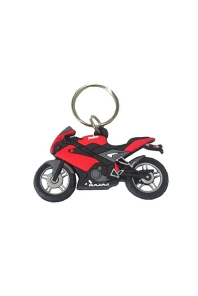 Kırmızı Renk Bajaj Pulsar Ns 200 Dominar Motorcu Motorsıklet Anahtarlık Hediyelik Aksesuar Şık