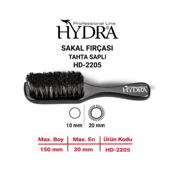 Tarko Hydra Saç Fırçası Hd-2205 Fade Brush