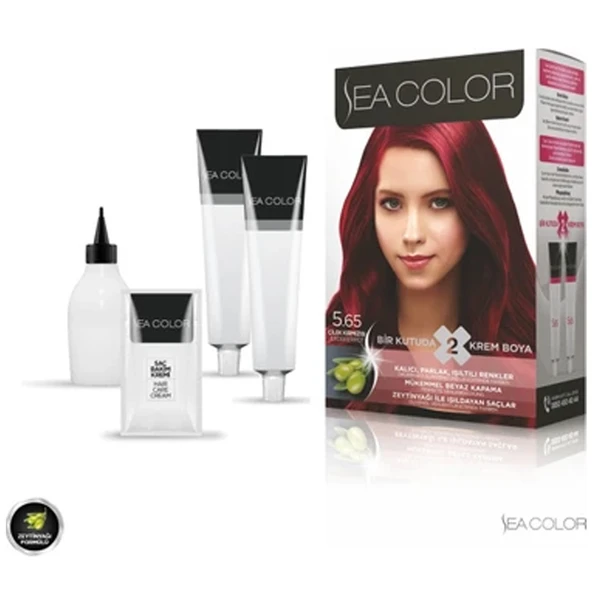 SEA COLOR 5 65 Çilek Kırmızısı Set Boya - 2
