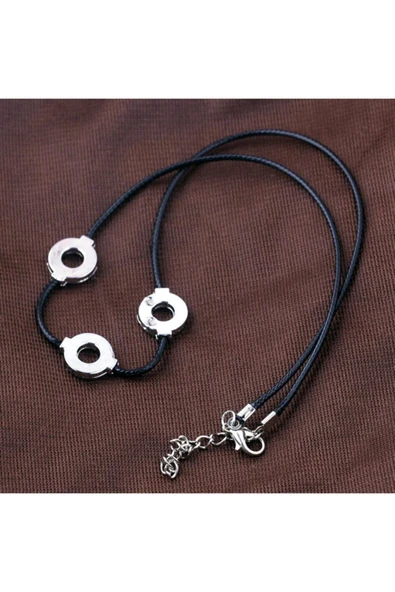Naruto: Shippuden Akatsuki Uchiha Itachi Cosplay Suni Deri Kolye - 4