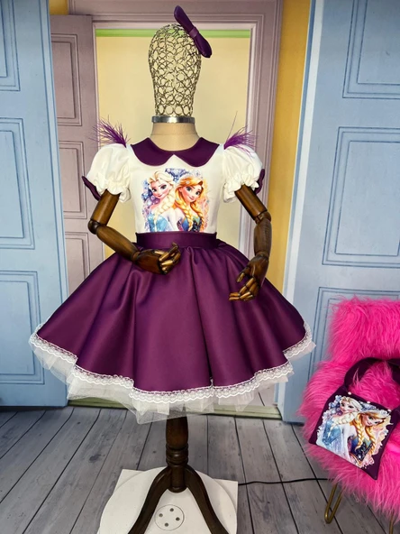 Elsa Kostümü, Frozen Elsa Elbisesi, Doğum Günü Prenses Elbisesi