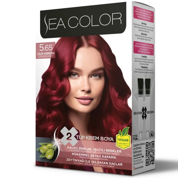 SEA COLOR 5 65 Çilek Kırmızısı Set Boya