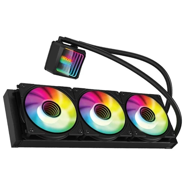 POWERBOOST 360mm ALPHA 360B PB-LCS-IM360-B ARGB Sıvı Soğutmalı AM5-1700p İşlemci Fanı ürün görseli