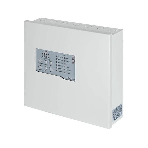 TEKNiM TFP-4404 Konvansiyonel 4 Bölgeli Yangın Alarm Paneli Metal Kasa