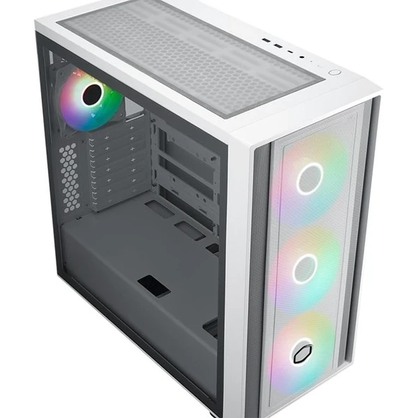 COOLERMASTER 600W 80+ LITE 5 RC-MCW-L5S3-KWNA60 GAMING MID-TOWER PC KASASI BEYAZ - 2