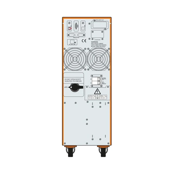 MAKELSAN 6KVA POWERPACK SE ONLINE 1/1F LCD EKRAN TOWER UPS Ücretsiz Kurulum 16x 12V 9 Amper - 2