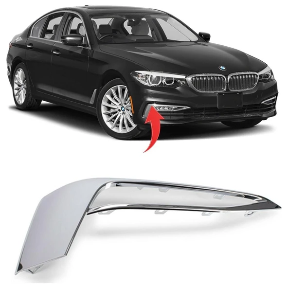 Bmw G30 Sis Far Çerçevesi Krom Ön Sağ 2017-2019 51117385284