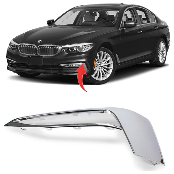 Bmw G30 Sis Far Çerçevesi Krom Ön Sol 2017-2019 51117385283