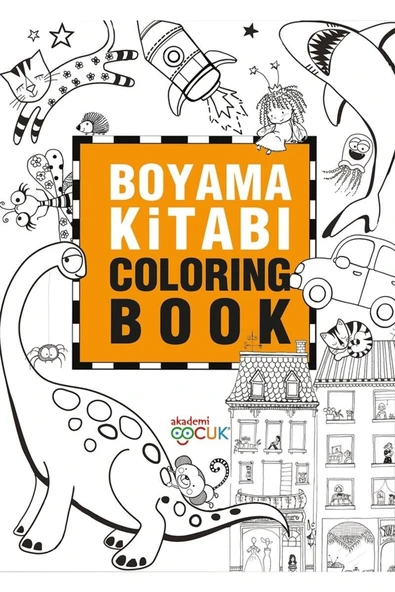 Boyama Kitabı - Coloring Book - 24x33,5 Cm