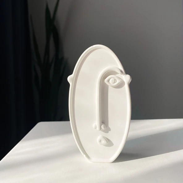 SİLİKON KALIP UZUN YÜZ FİGÜR MUM TAŞ TOZU EPOKSİ İTHAL - Resim 3