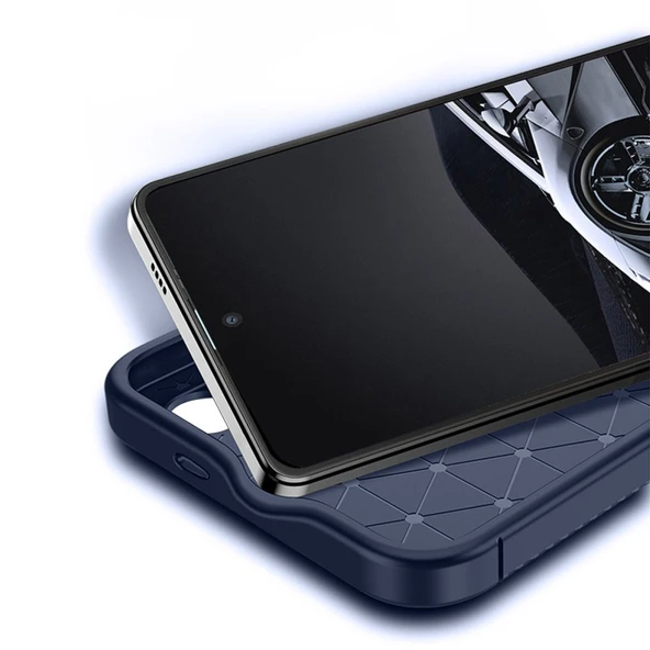 Samsung Galaxy S25 Kılıf Focus Carbon Silikon Kapak - 3