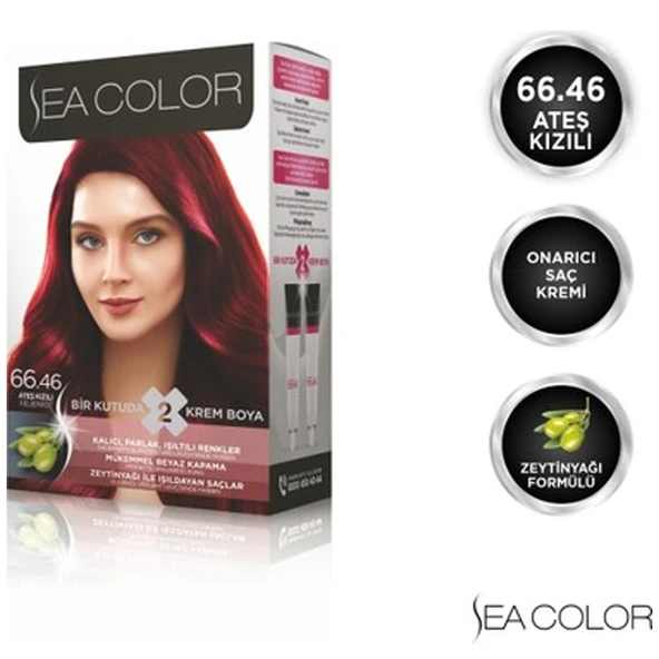 SEA COLOR 66 46 Ateş Kızılı Set Boya - 2
