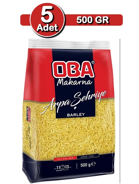 Oba Arpa Şehriye 500 g x 5 Adet | Ev Tipi Çoklu Paket ürün görseli 1