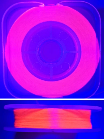 Eagenset Organze İp Çapari İpi Ultraviyole Uv Neon Pembe Makara - 2