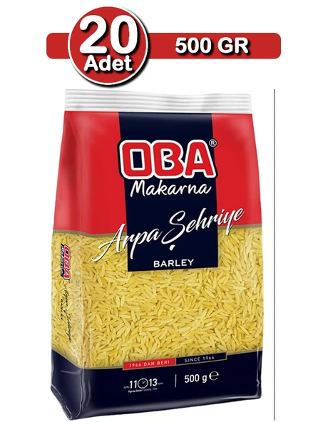 Oba Arpa Şehriye 500 g x 20 Adet | Toplu Kullanım Paketi - 1