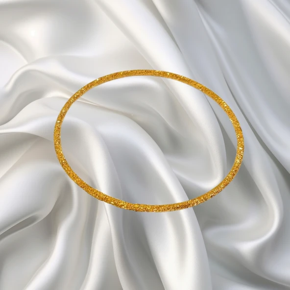 22 Ayar Simli Düz Ajda Bilezik - 2