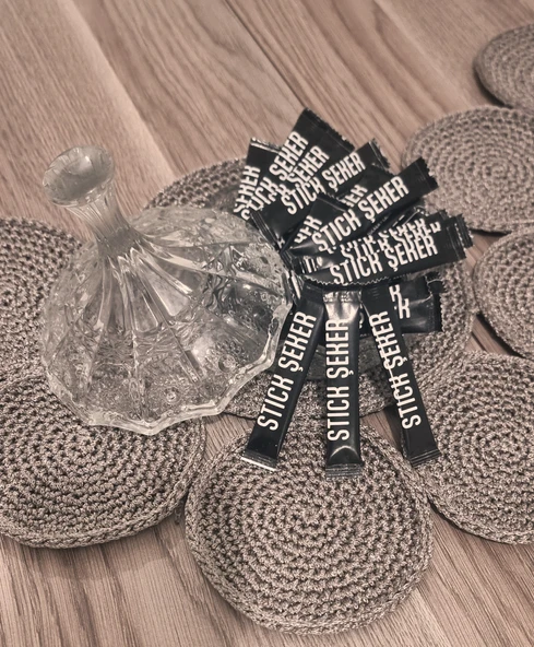 Self Stick Şeker Tek Kullanımlık Toz Şeker Siyah Kuşe 3 gr.x 200 Adet - 2