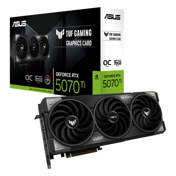 Asus TUF Gaming GeForce RTX 5070 Ti OC 16GB GDDR7 256Bit HDMI/DP Ekran Kartı