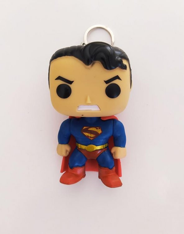 Superman Avengers Marvel Funko Pop Figür Anahtarlık Çanta Süsü 9 cm