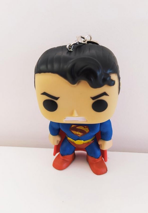Superman Avengers Marvel Funko Pop Figür Anahtarlık Çanta Süsü 9 cm - 2