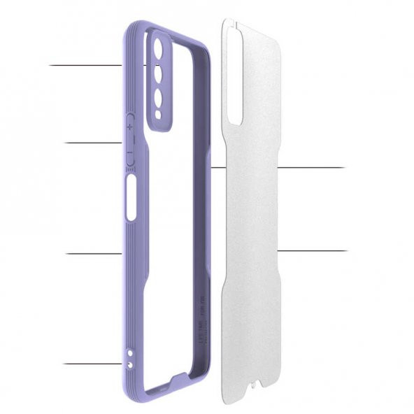 Vivo Y11S Kılıf Zore Parfe Kenarları Pastel Renk Silikon Kılıf - 11