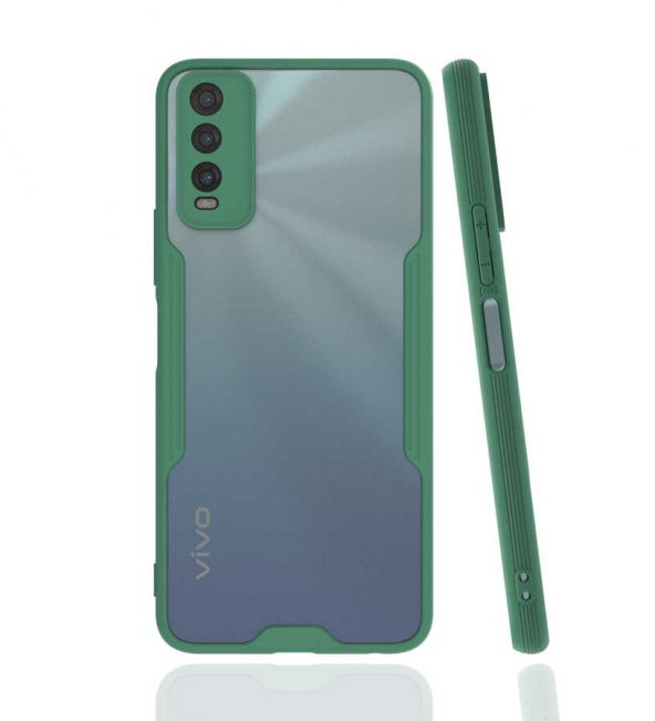 Vivo Y11S Kılıf Zore Parfe Kenarları Pastel Renk Silikon Kılıf - 5