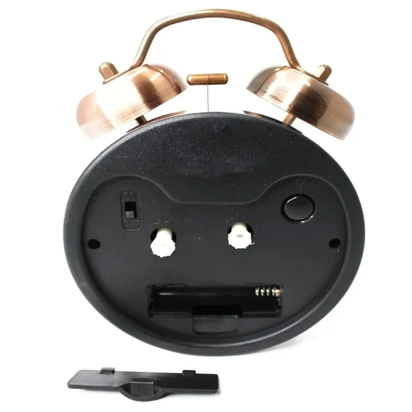 Büyük Boy Metal Bakır Çalar Saat - 3