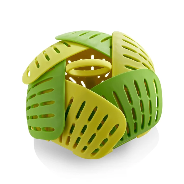 Plastik Katlanır Buharda Pişirme Aparatı Sağlıklı Haşlama Sepeti - Resim 4