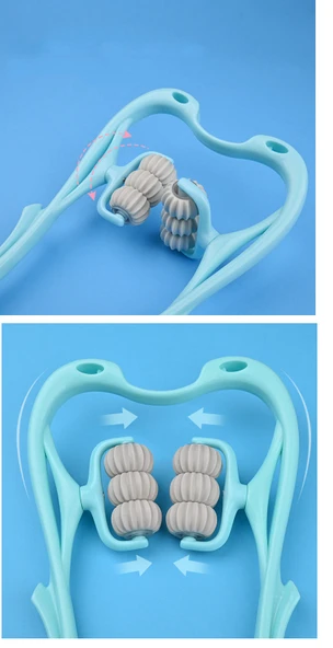 Boyun Bacak Ayak Bel Masaj Aleti Çok Fonksiyonlu Manuel Altı Tekerlekli - Resim 5