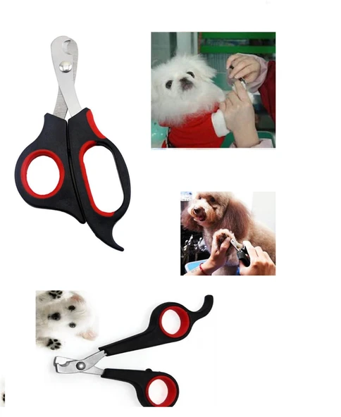 Büyük Boy Evcil Hayvan Köpek Kedi Çelik Uçlu Tırnak Makası Pati Bakım Aleti - 4