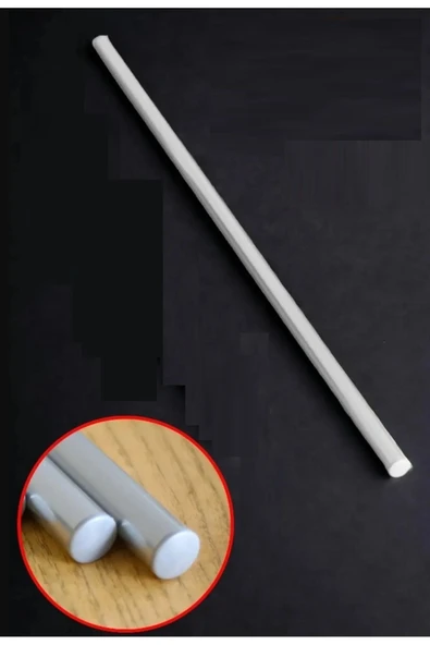 1 Adet Küçük Boy (60 Cm) Alüminyum Paslanmaz Oklava Hamur Yufka Açma Oklavası - Resim 3