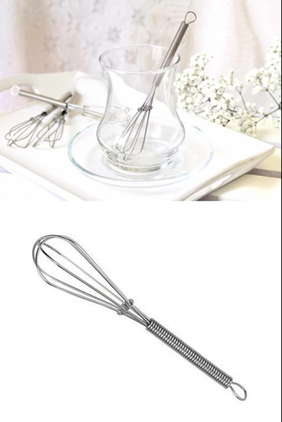 6 lı Çay Kaşığı - Yaylı Çırpıcı Şeklinde Karıştırıcı - 3