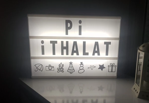 Harflerle Işıklı Mesaj Veren Light Box Led Pano - 2