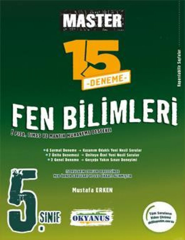 Okyanus Yayınları 5. Sınıf Master 15 Fen Bilimleri Denemesi - 2
