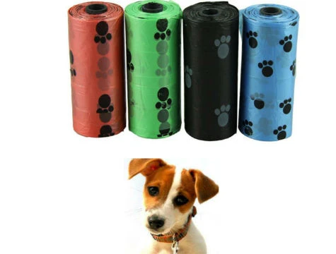 Evcil Hayvanlar İçin Pati Desenli 3 adet  Kaka Poşeti - 2