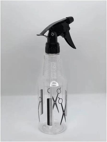 Profesyonel Berber Kuaför Sprey Şeffaf Boş Fısfıs Şişe Plastik (500 Ml)- BF104 - 3