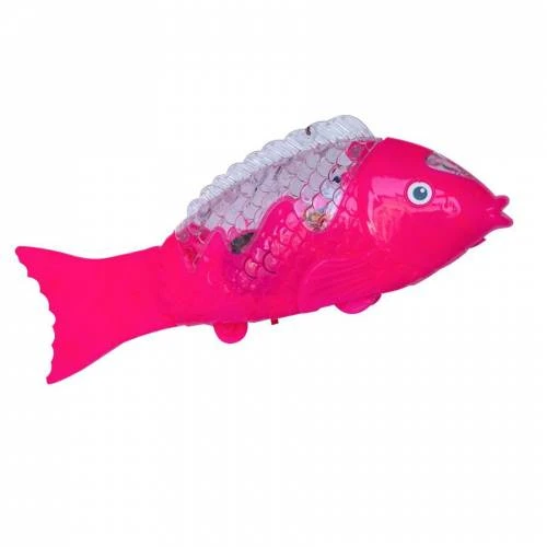 Hareketli Kuyruklu Işıklı Sesli Kırmızı Balık  Kaç Kaç - Bebek Emekleme Arkadaşı - 5