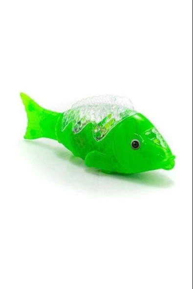 Hareketli Kuyruklu Işıklı Sesli Kırmızı Balık  Kaç Kaç - Bebek Emekleme Arkadaşı - 4