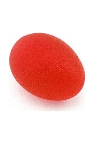 Yumurta Top -  Silikon El Egzersiz Topu Kırmızı - Orta Sert - 2