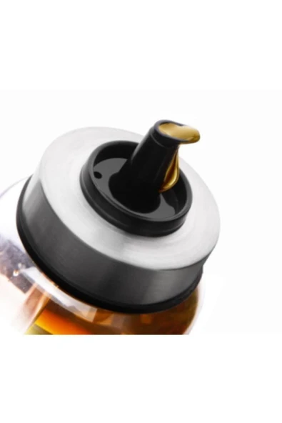 Borosilikat Akıllı Cam Yağdanlık - Dekoratif Sızdırmaz Sirkelik Sosluk 500 ML - 3