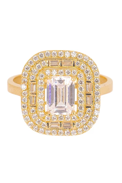 Cigold Taşlı Yüzük 14 Ayar Altın 2.85 Gr OA-K21501029077 - 3