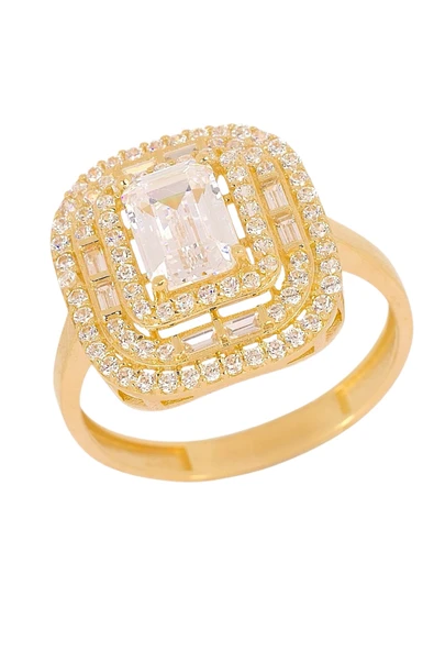 Cigold Taşlı Yüzük 14 Ayar Altın 2.85 Gr OA-K21501029077 - 2