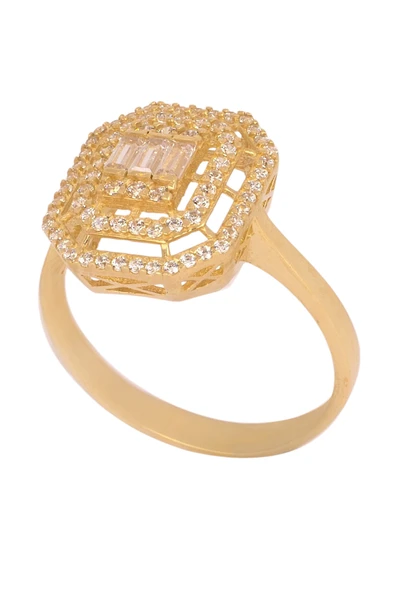 Cigold Taşlı Yüzük 14 Ayar Altın 2.58 Gr OA-K21601029081 - 3