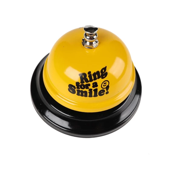 Resepsiyon Zili - Masa Zili Ring For a Smile Bell Boy Çanı - 4