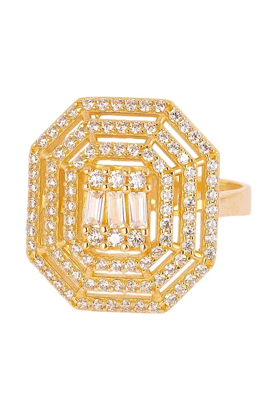 Cigold Taşlı Yüzük 14 Ayar Altın 4.01 Gr OA-K21501029079 - 3